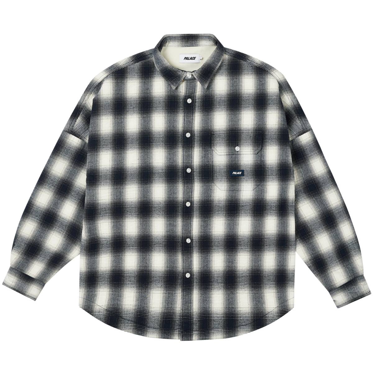 Ombre Flannel Shirt Navy