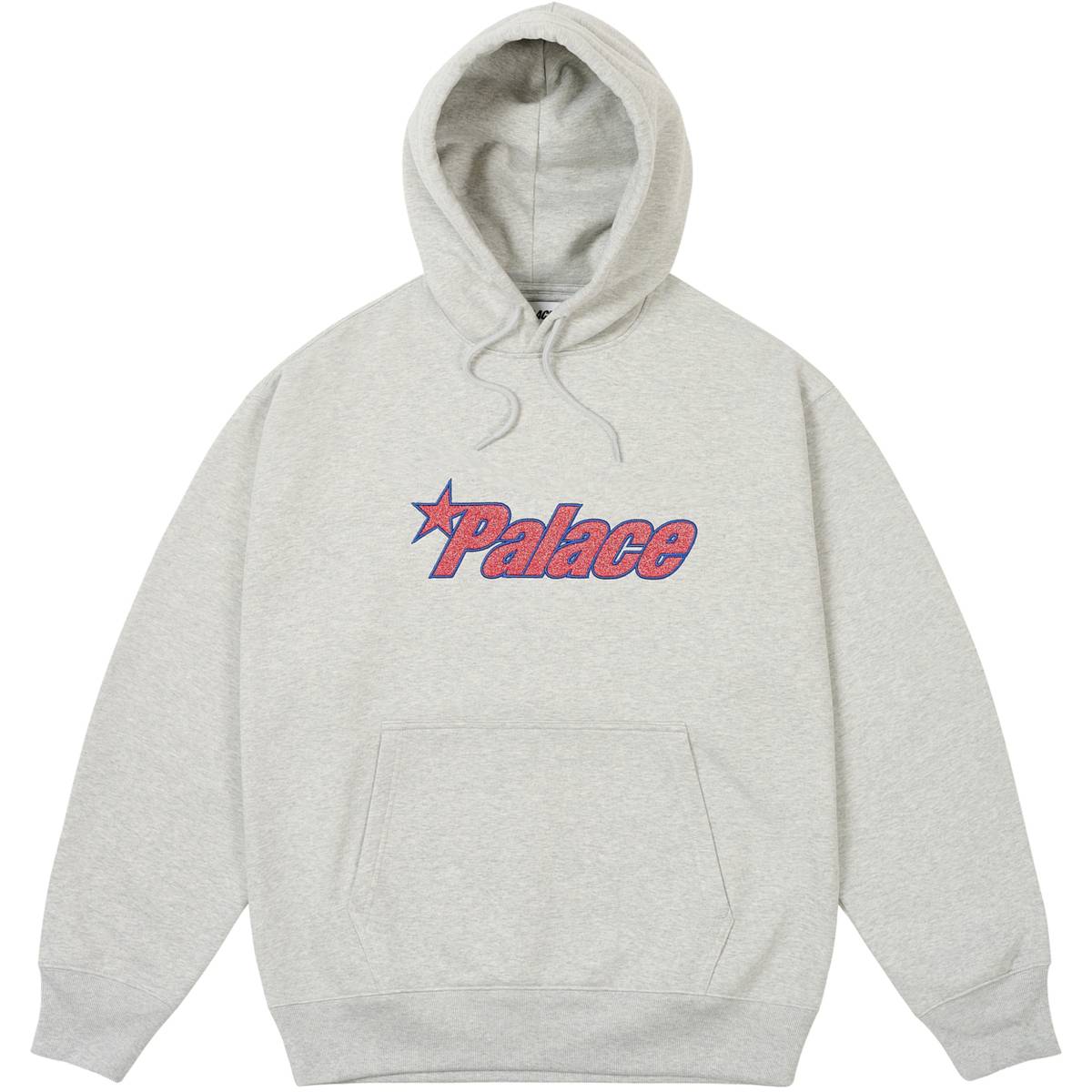Palace Star Hood Grey Marl