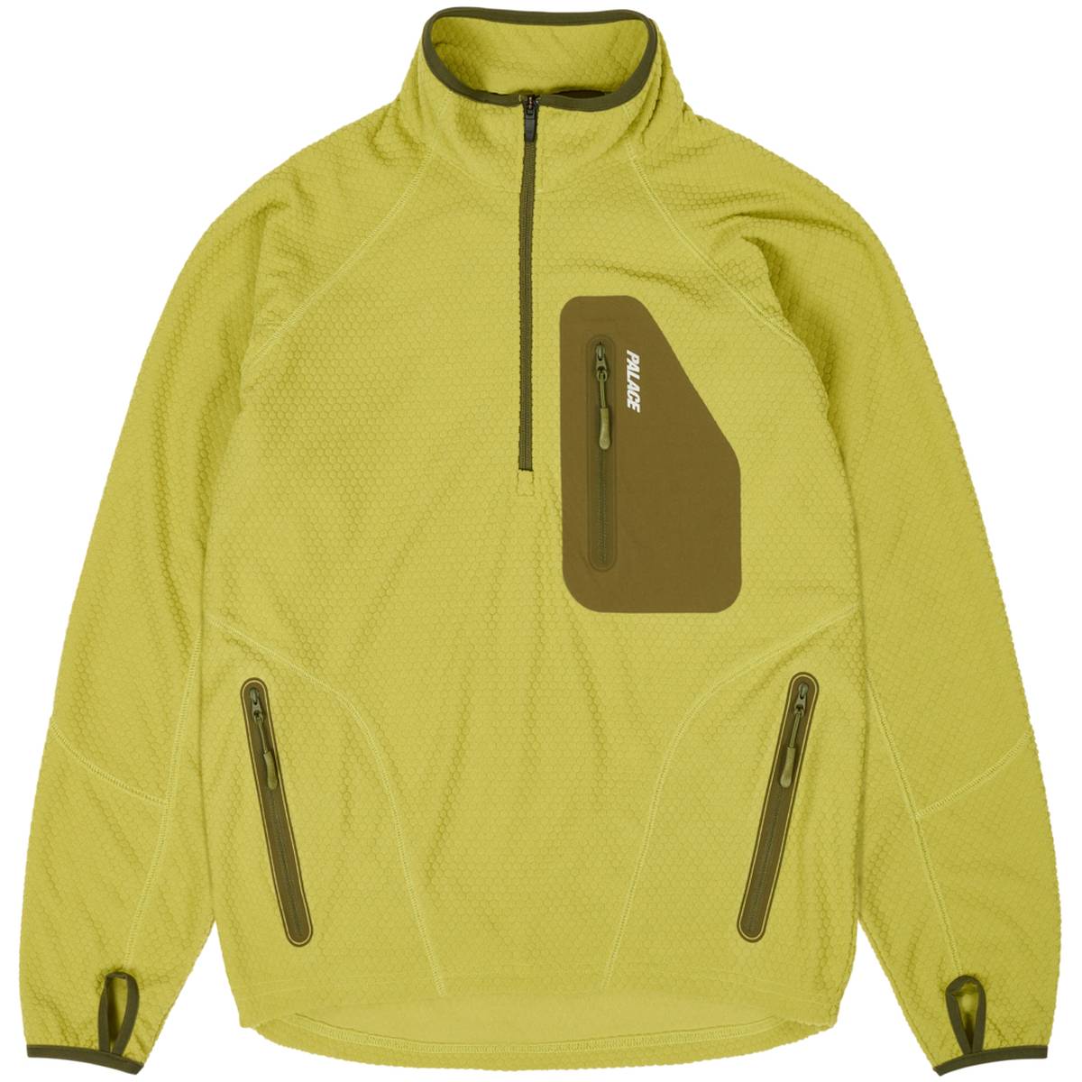 Run It 1/2 Zip Thermal Track Jacket The Deep Green