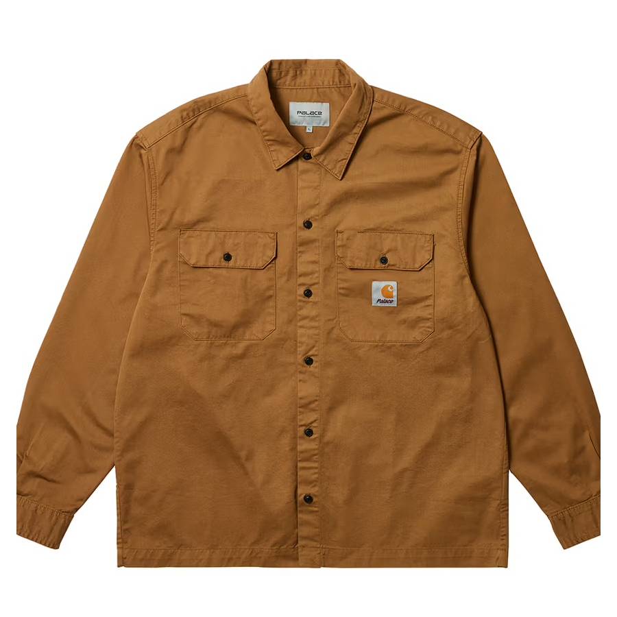 Palace Carhartt Wip Master Shirt Brown