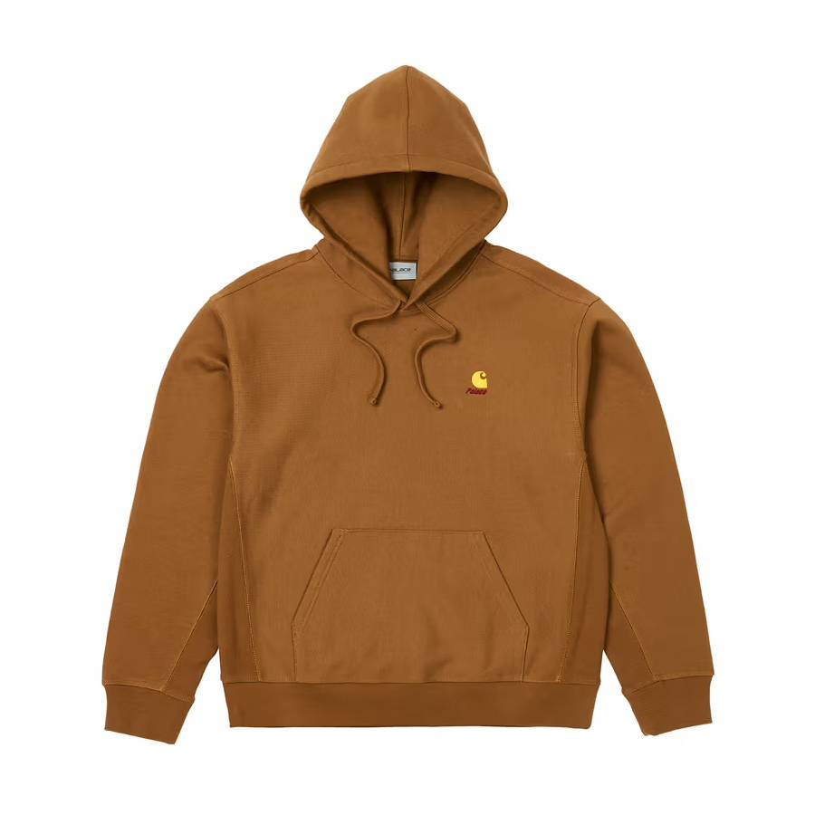 Palace Carhartt Wip Hoodie Brown