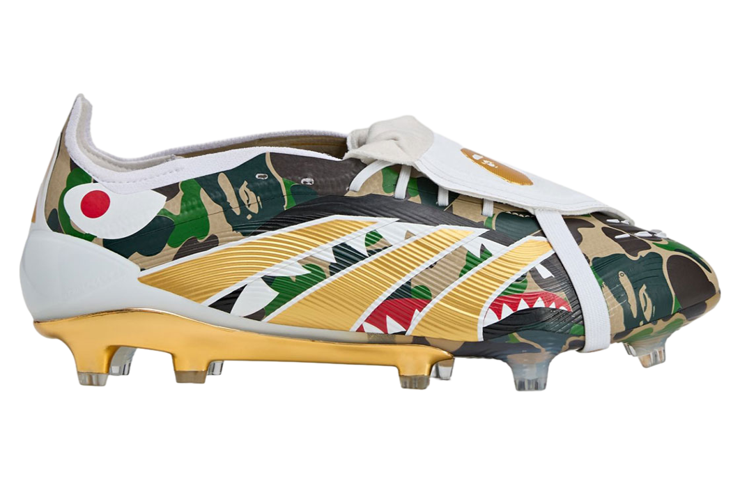 A Bathing Ape x Adidas Predator Hemp / Gold Metallic