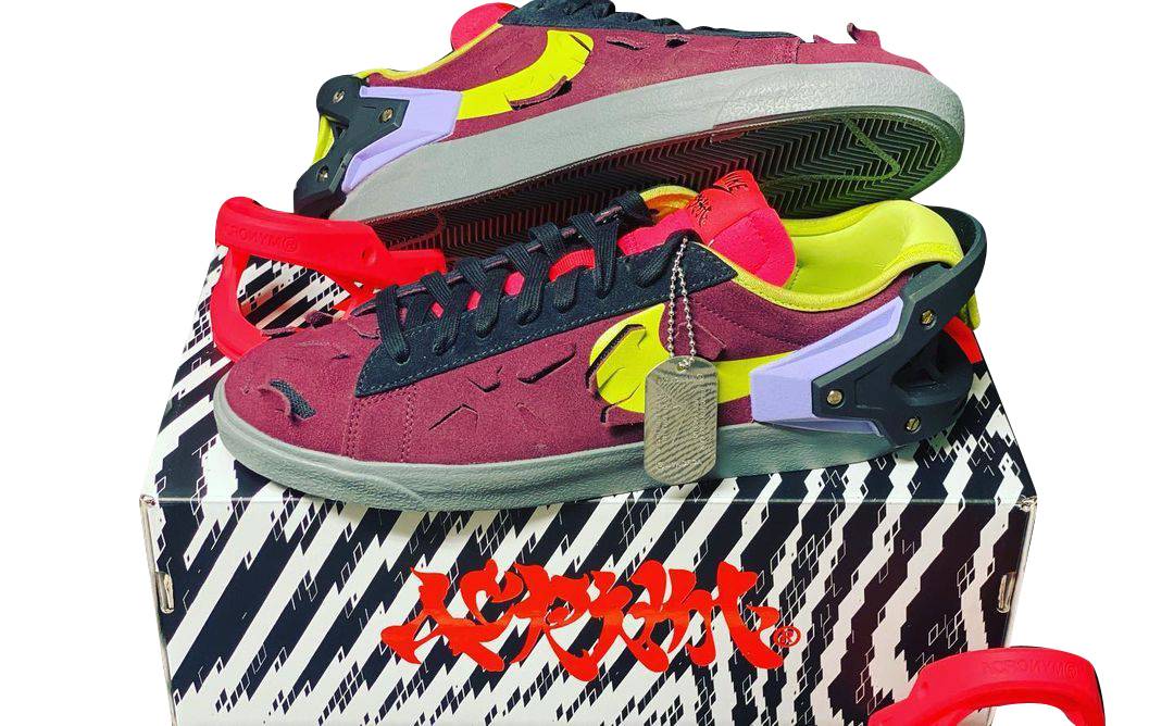ACRONYM X Nike Blazer Low Night Maroon