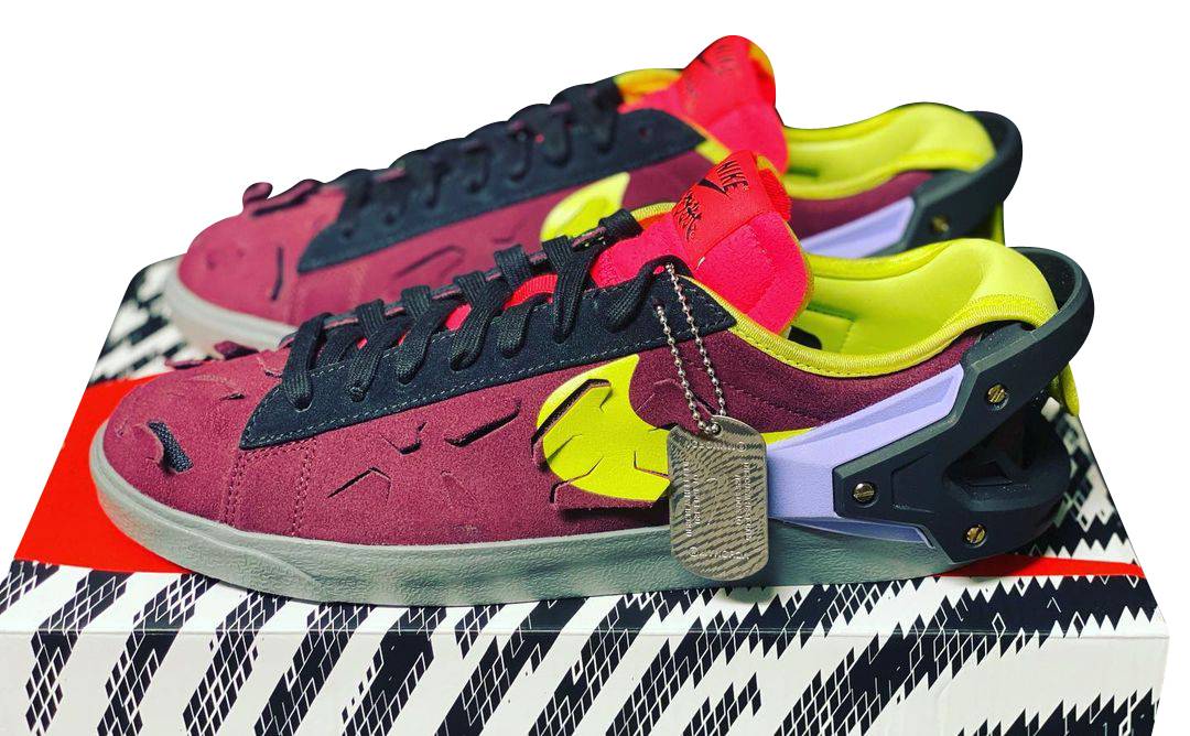 ACRONYM X Nike Blazer Low Night Maroon