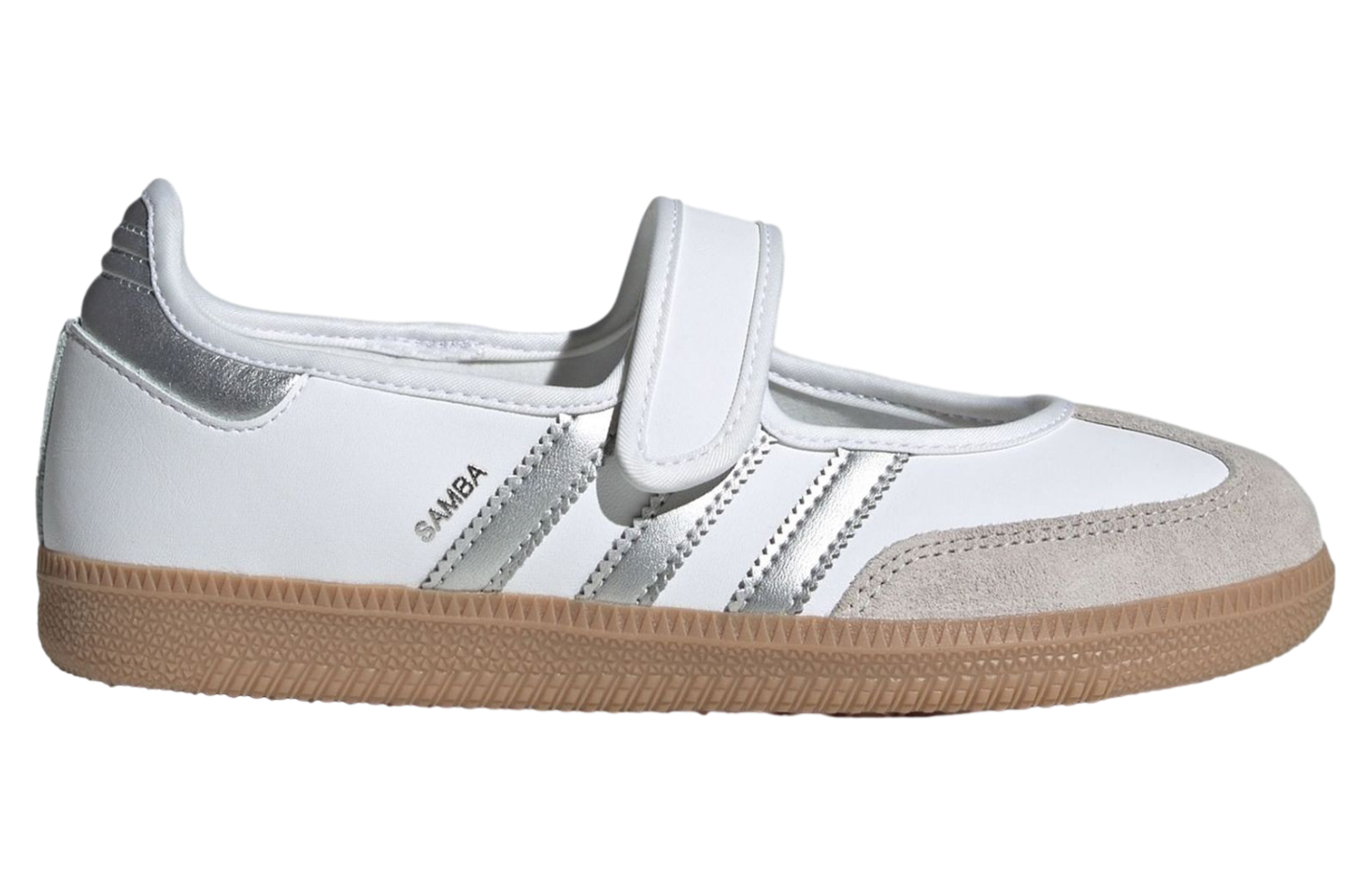 Adidas Samba Jane White / Silver Metallic