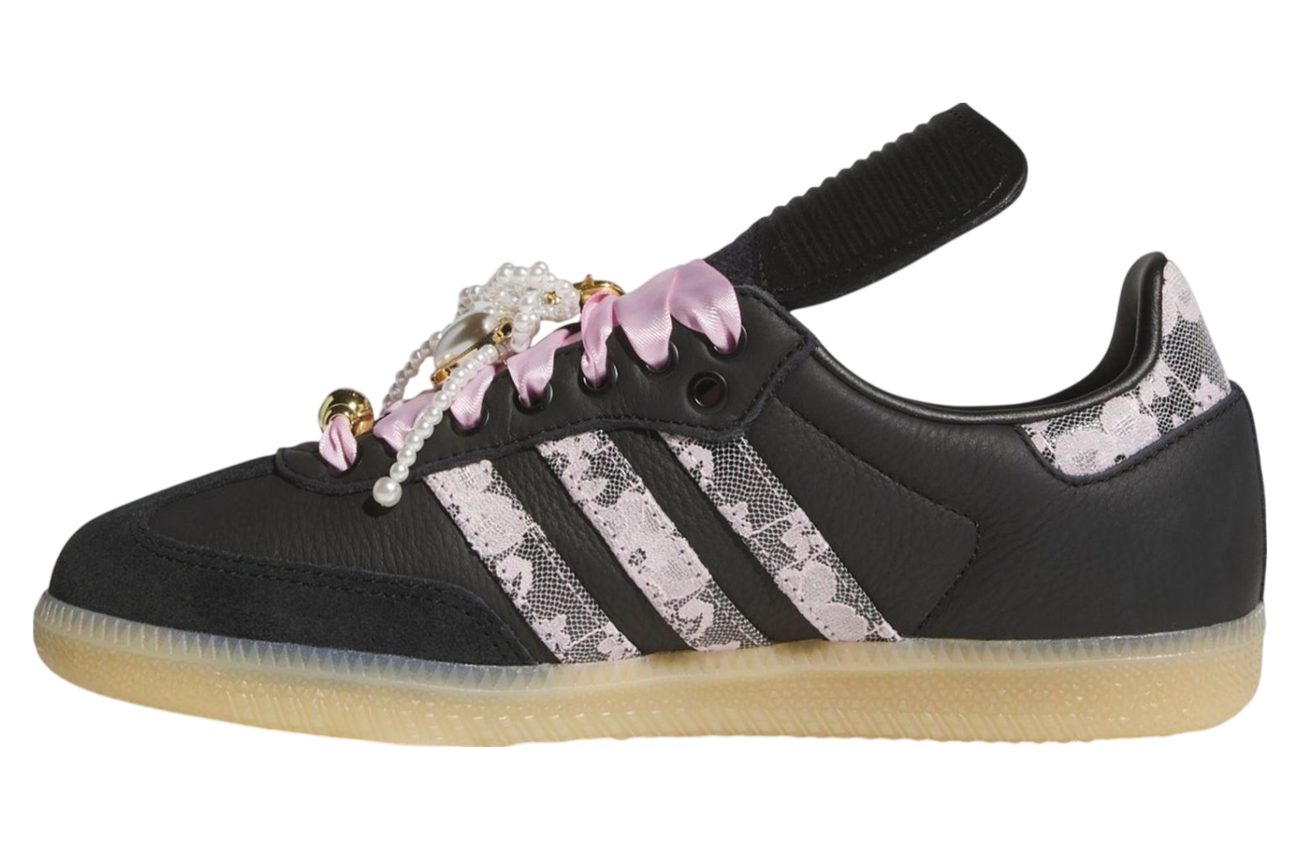 Adidas Samba LT Lace & Pearls Core Black / Clear Pink