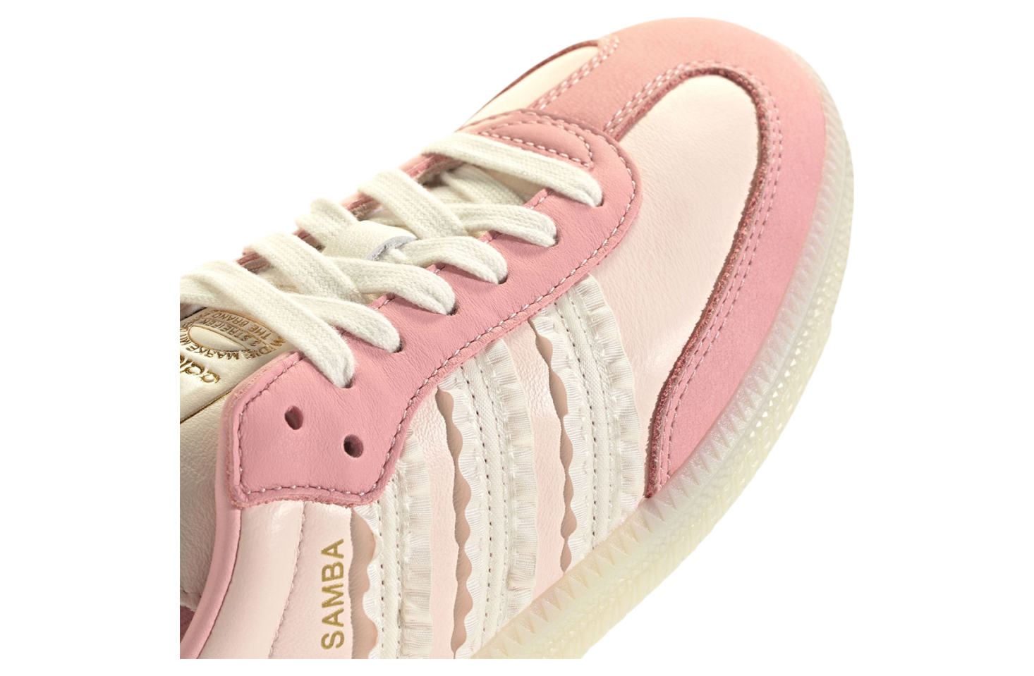 Adidas Samba WMNS Ruffle Stripes Pink / White