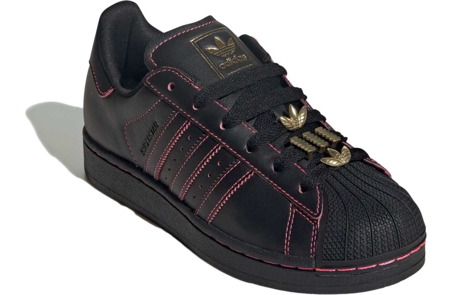 Adidas Superstar Core Black / Gold / Red