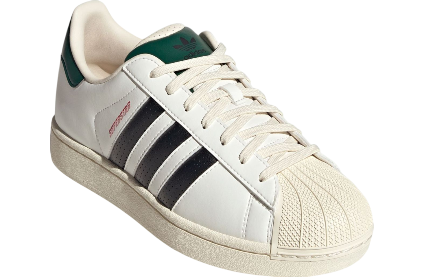 Adidas Superstar White / Black / Green