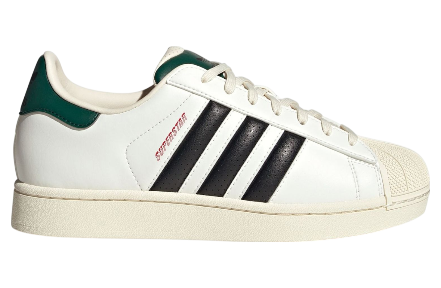 Adidas Superstar White / Black / Green