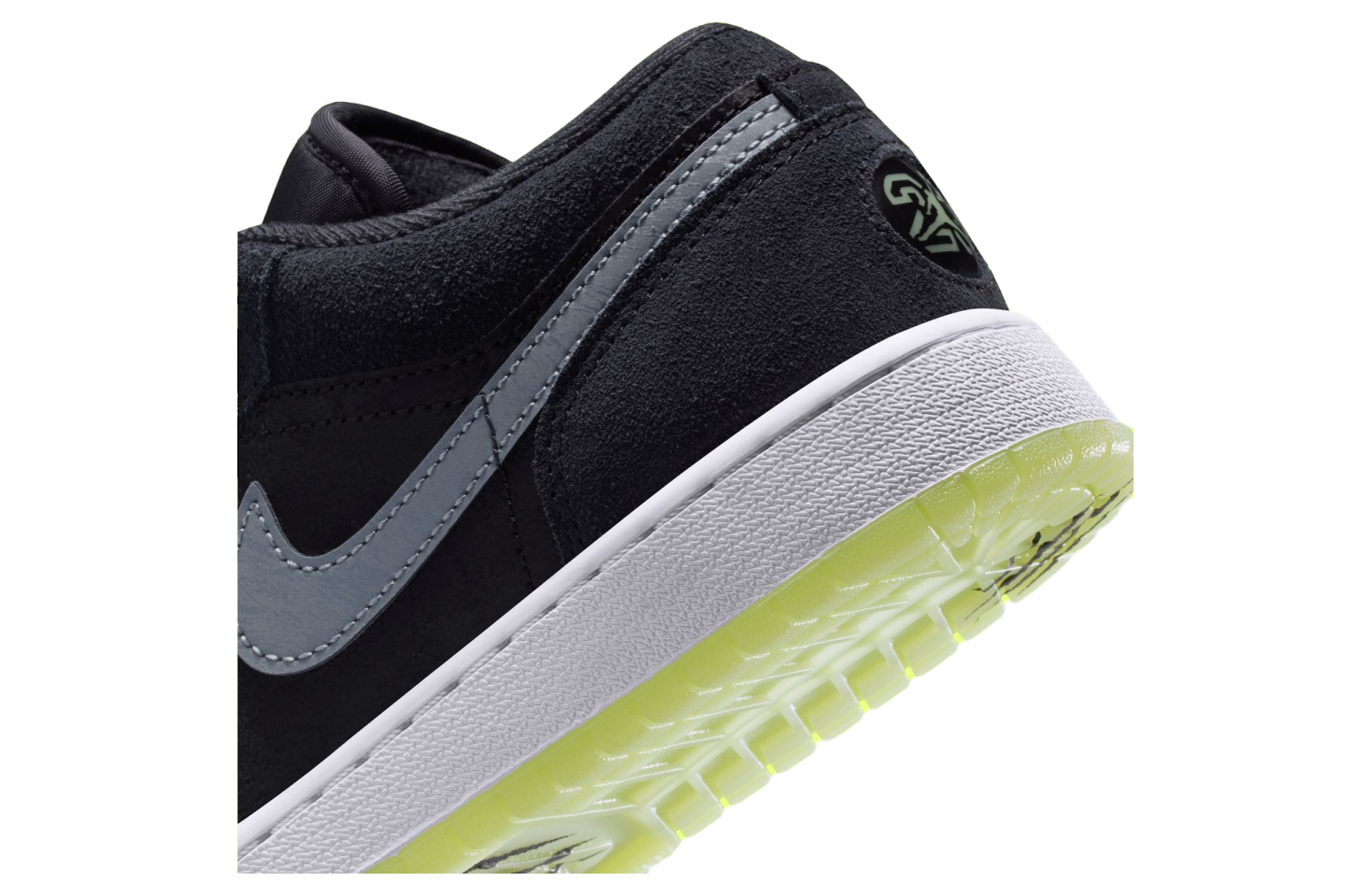 Air Jordan 1 Low Black / Barely Volt