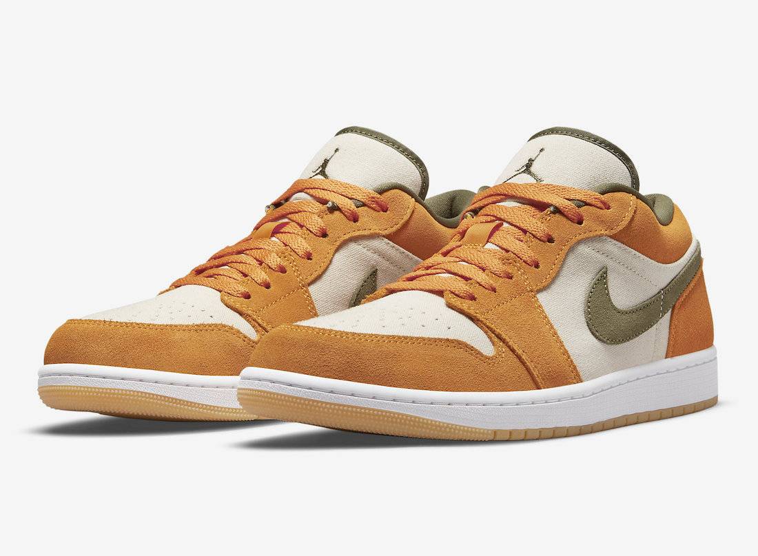 Air Jordan 1 Low Orange Olive