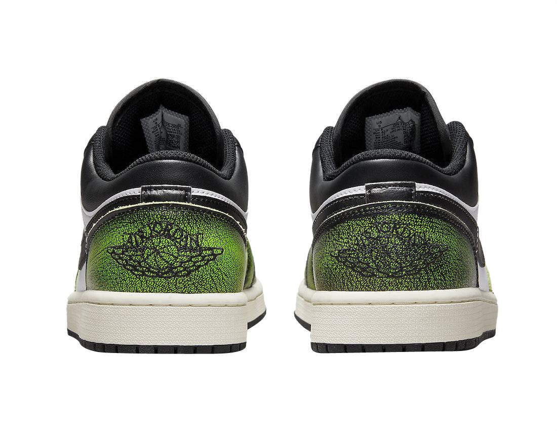 Air Jordan 1 Low Wear-Away Black Green
