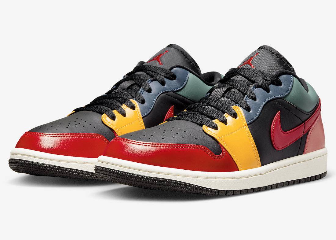 Air Jordan 1 Low WMNS Black Multicolor