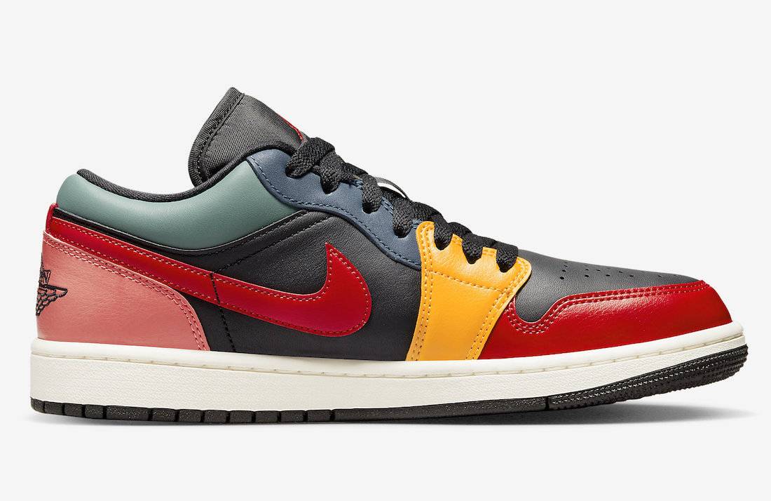 Air Jordan 1 Low WMNS Black Multicolor