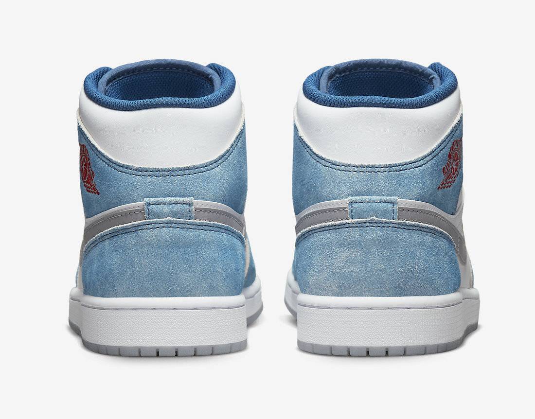 Air Jordan 1 Mid Dusty Blue Suede