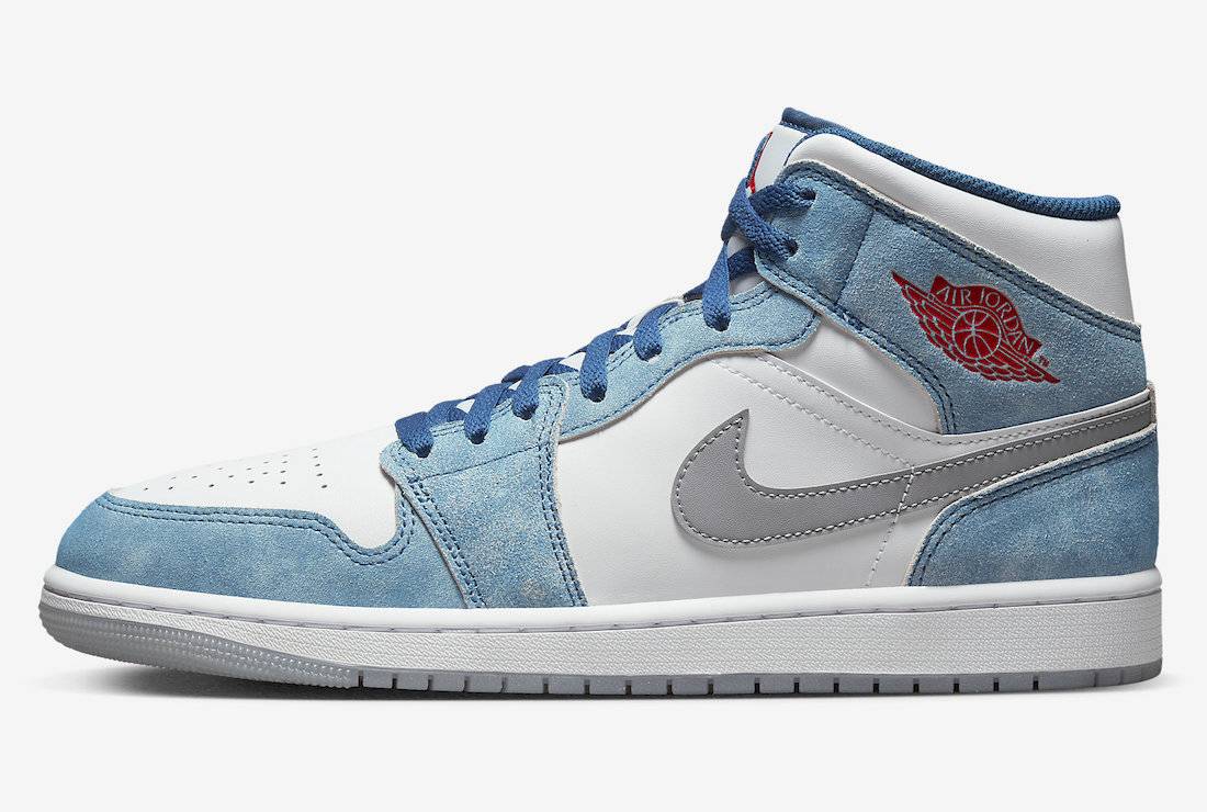 Air Jordan 1 Mid Dusty Blue Suede