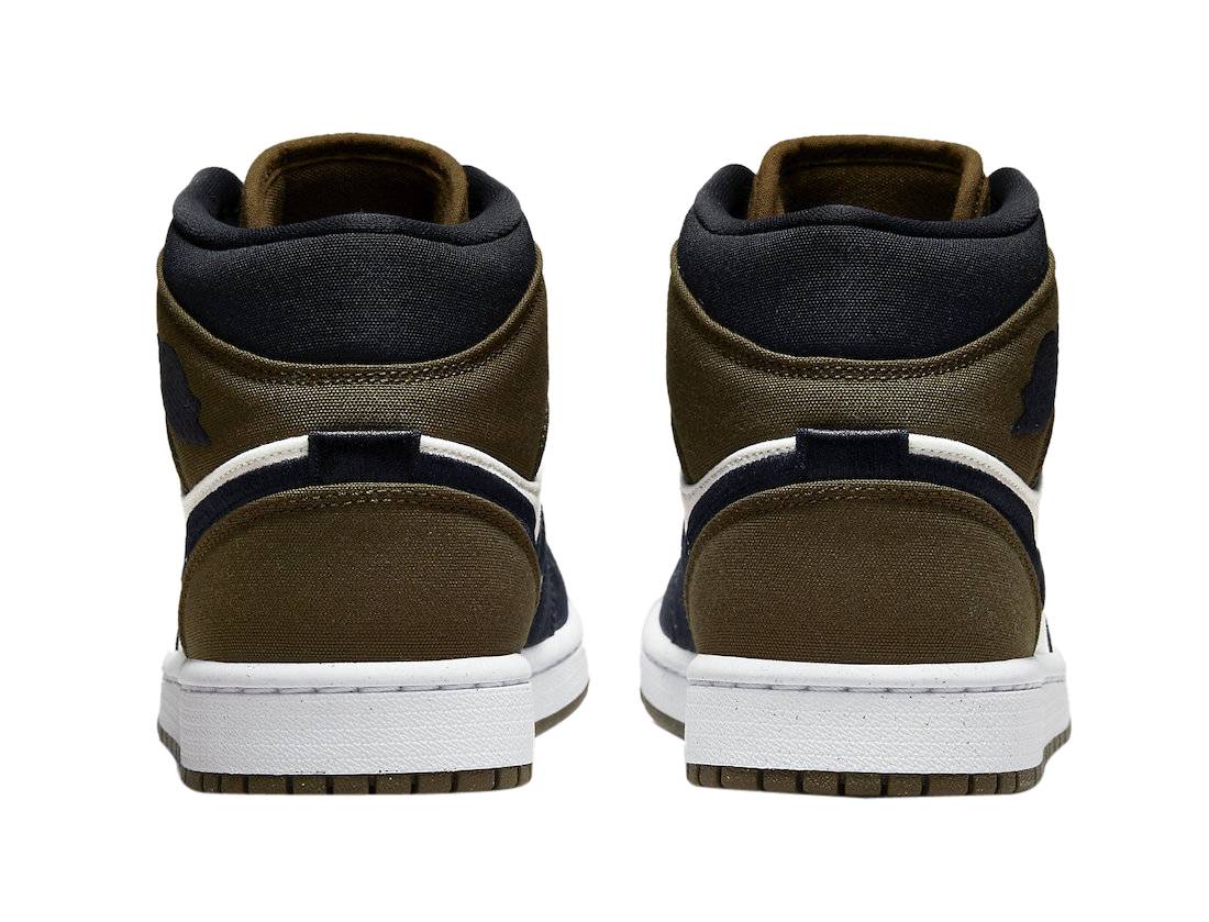 Air Jordan 1 Mid Olive Toe