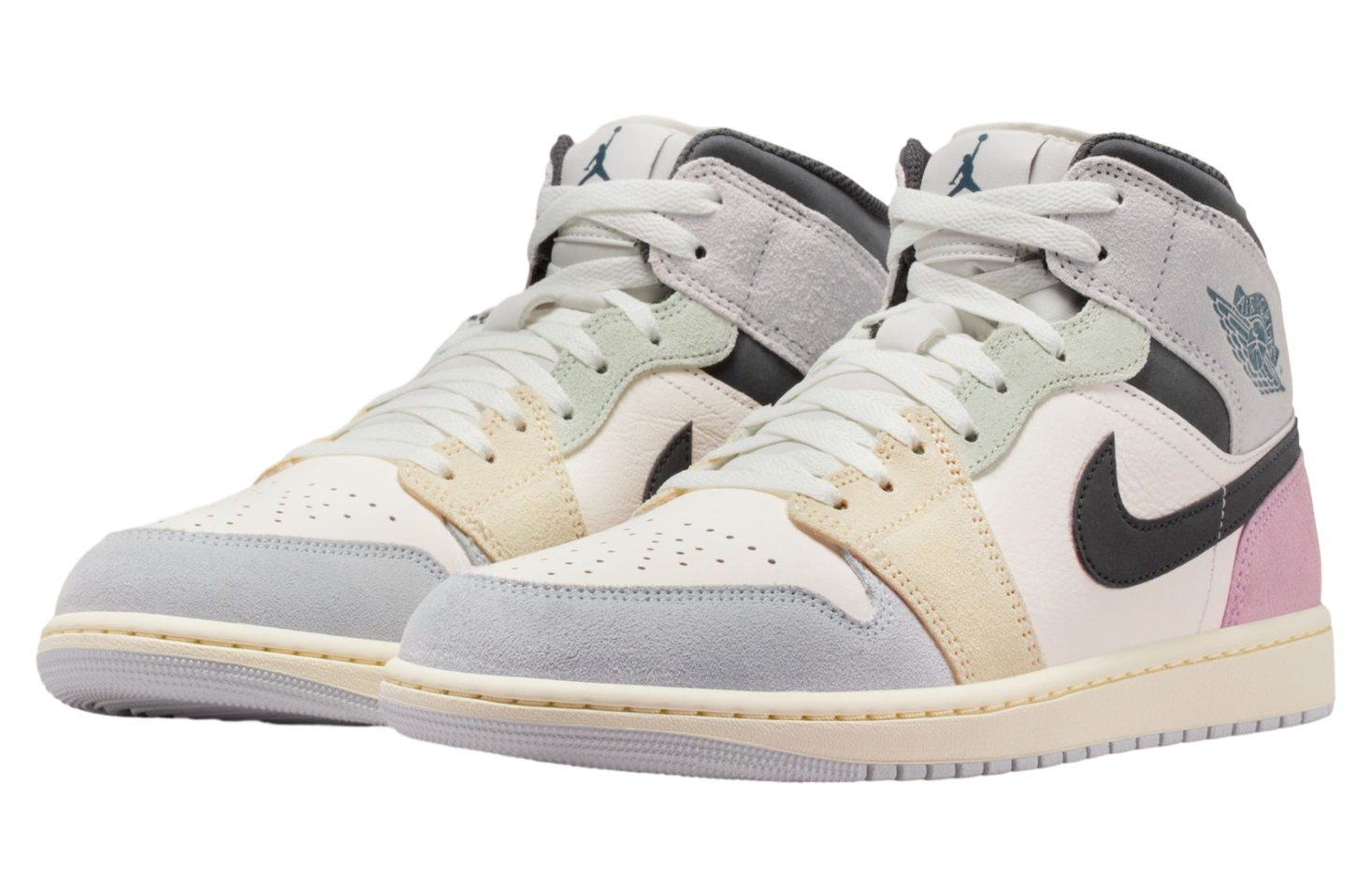 Air Jordan 1 Mid Sail / Iced Jade