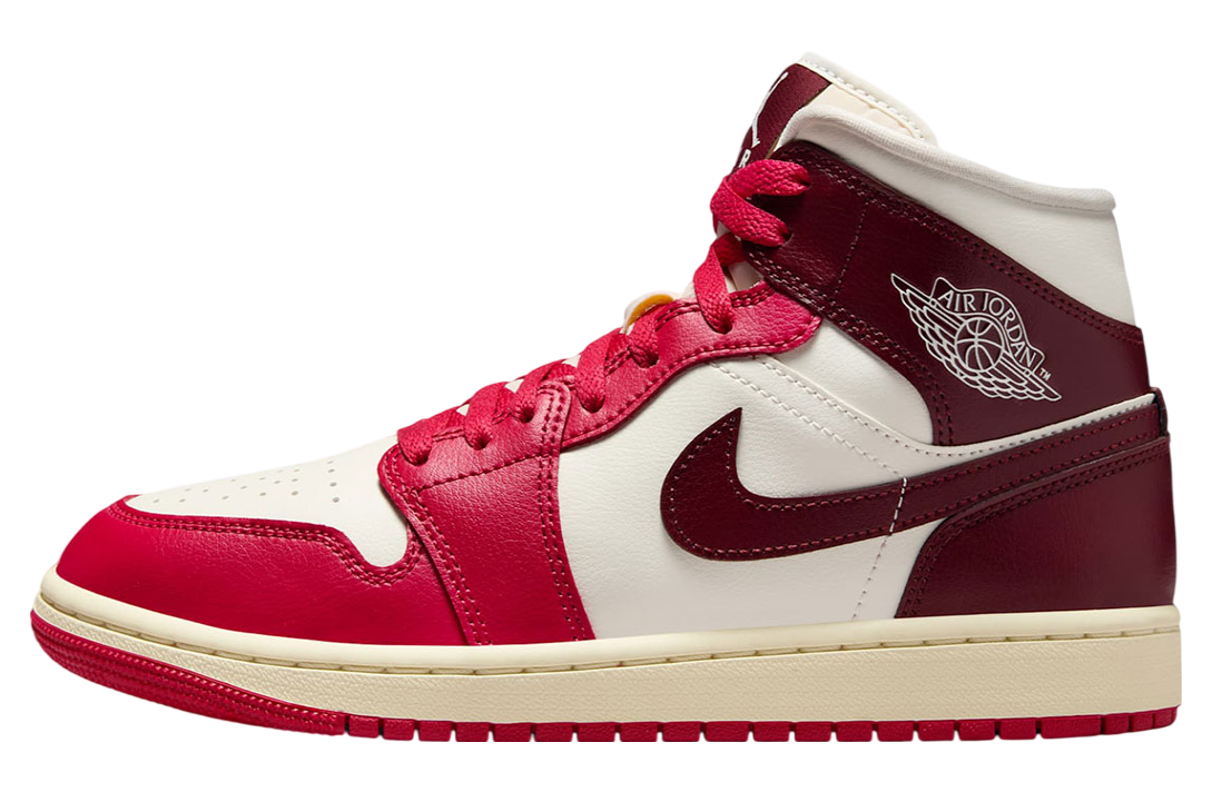Air Jordan 1 Mid Sail / Mystic Hibiscus