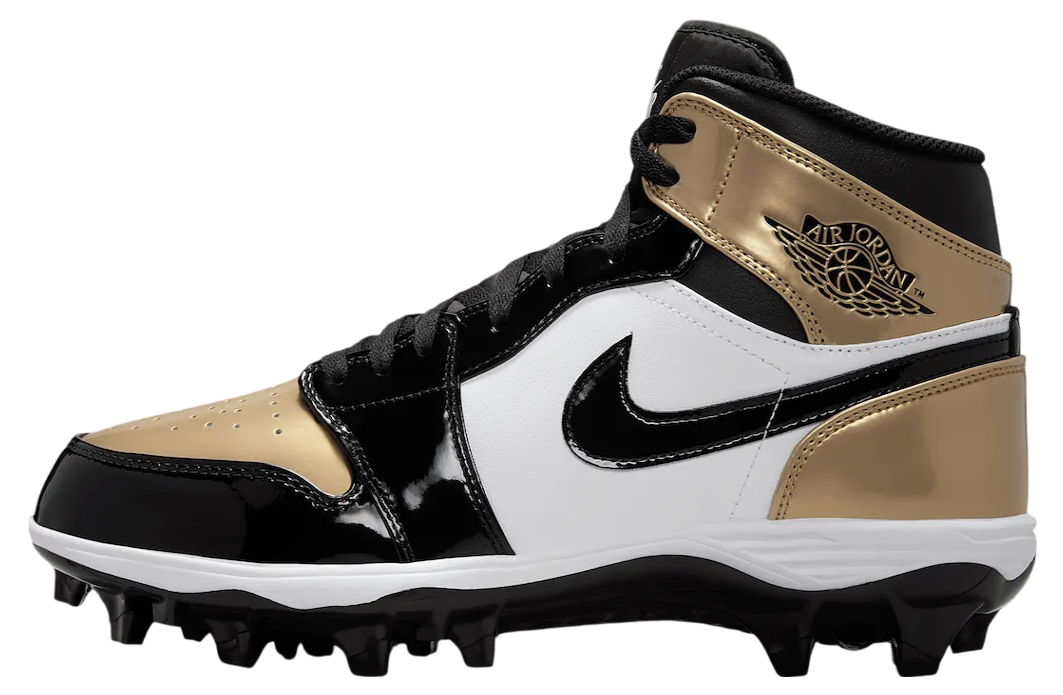 Air Jordan 1 Mid TD Cleat Gold Toe