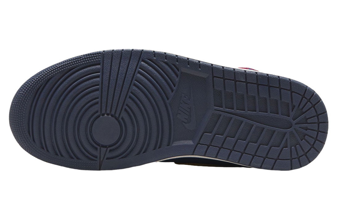 Air Jordan 1 Mid Team Red / Obsidian