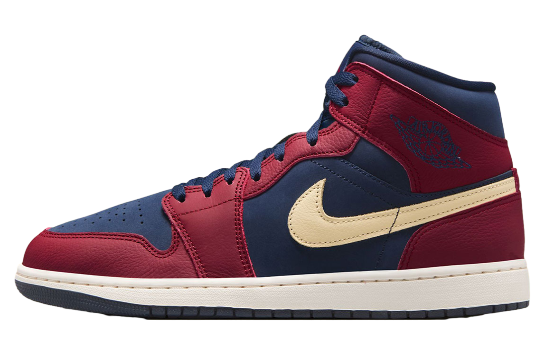 Air Jordan 1 Mid Team Red / Obsidian