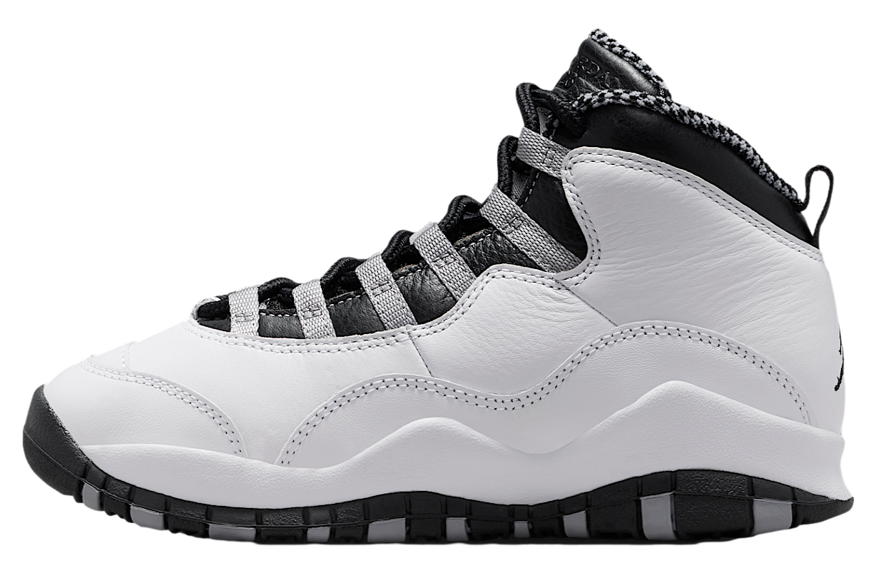 Air Jordan 10 GS White / Light Steel Grey