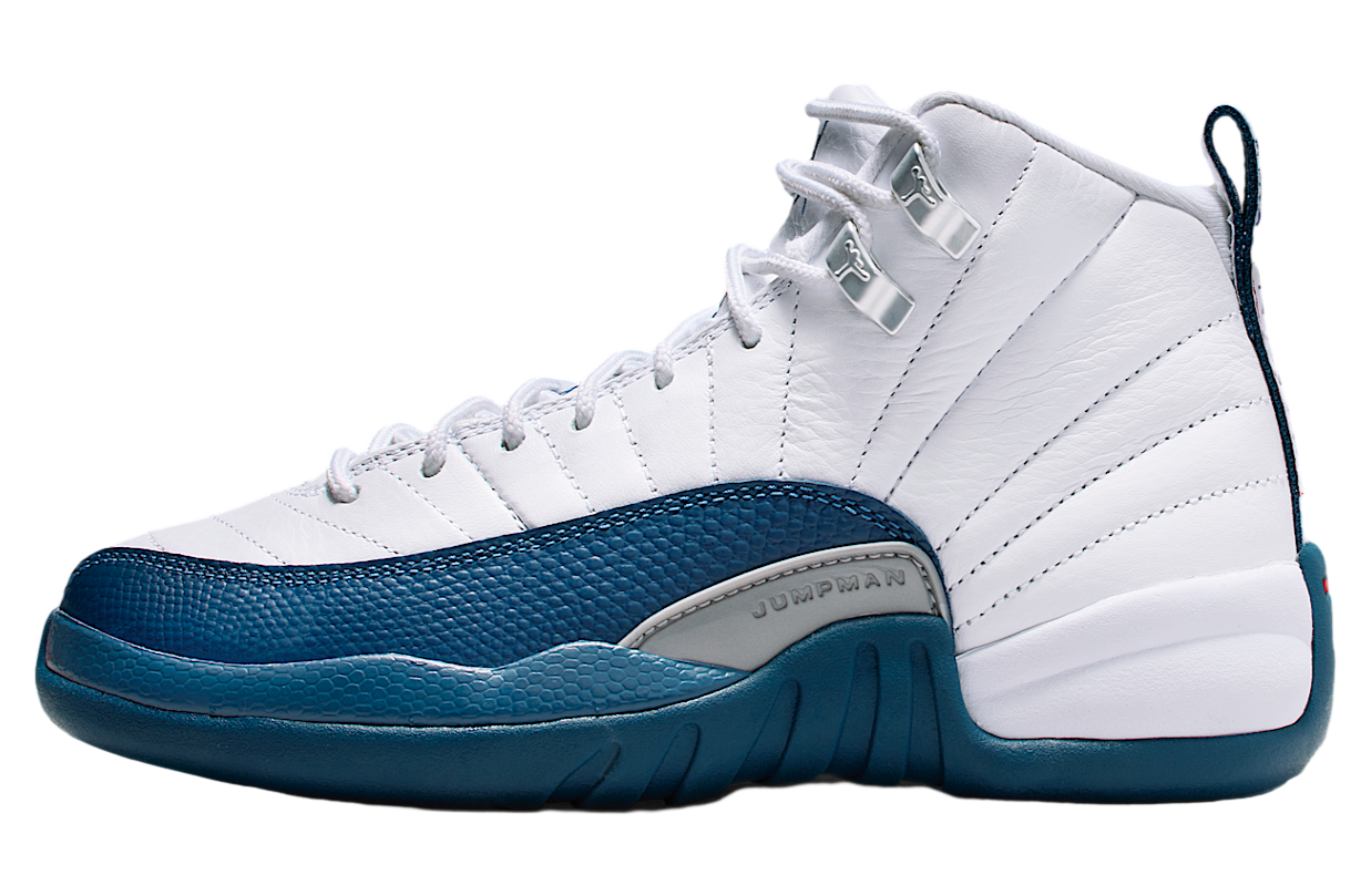 Air Jordan 12 GS White / Metallic Silver