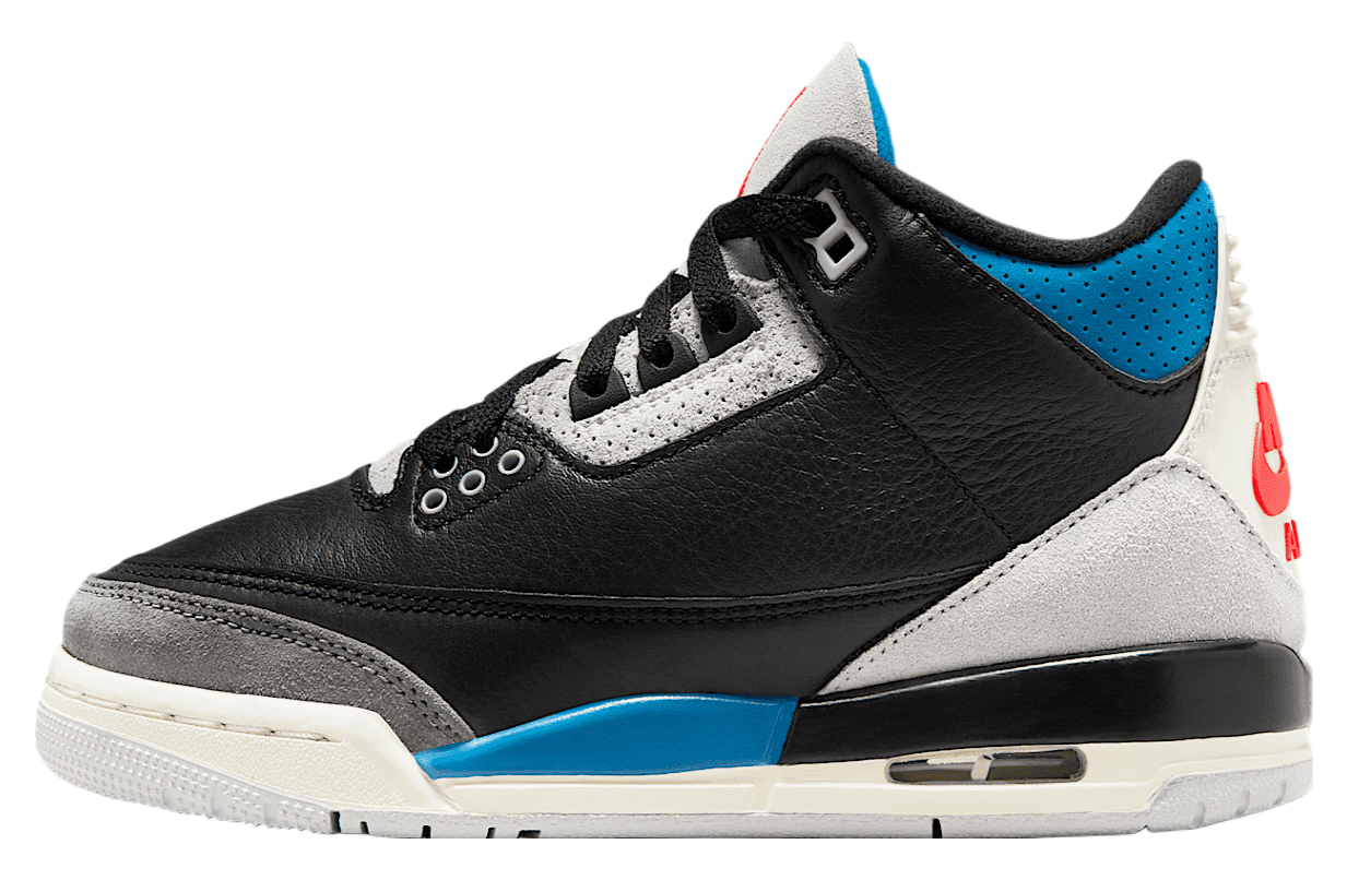 Air Jordan 3 GS Black / Neutral Grey