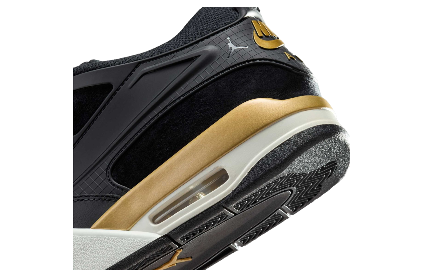 Air Jordan 4 RM Black / Sail / Metallic Gold