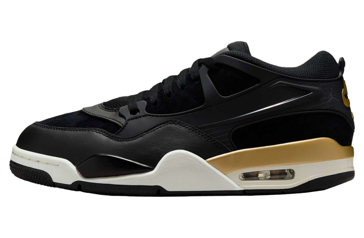 Air Jordan 4 RM Black / Sail / Metallic Gold