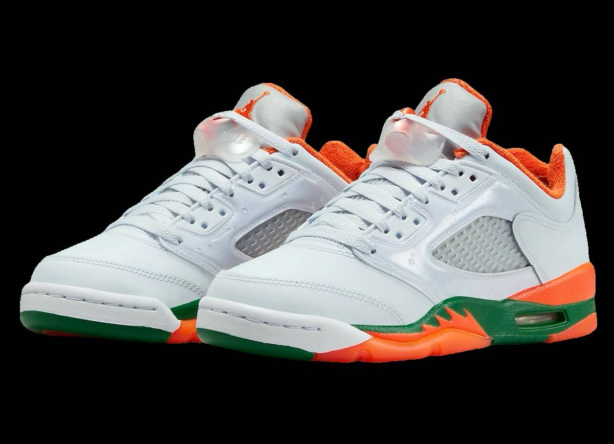 Air Jordan 5 Low GS Miami Hurricanes