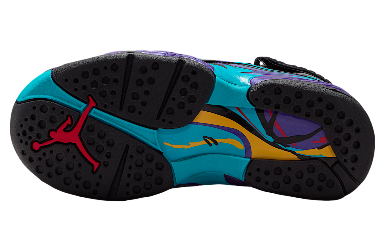 Air Jordan 8 Aqua GS Black / Multi