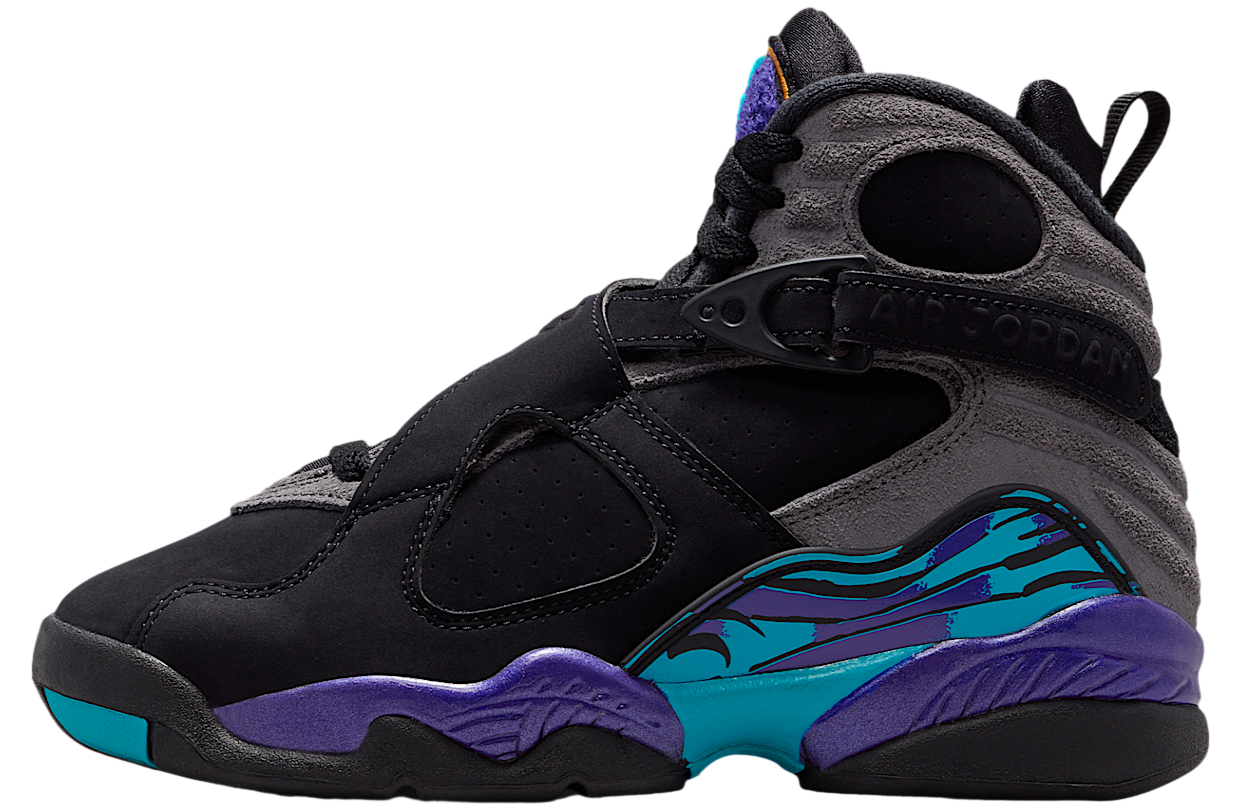 Air Jordan 8 Aqua GS Black / Multi