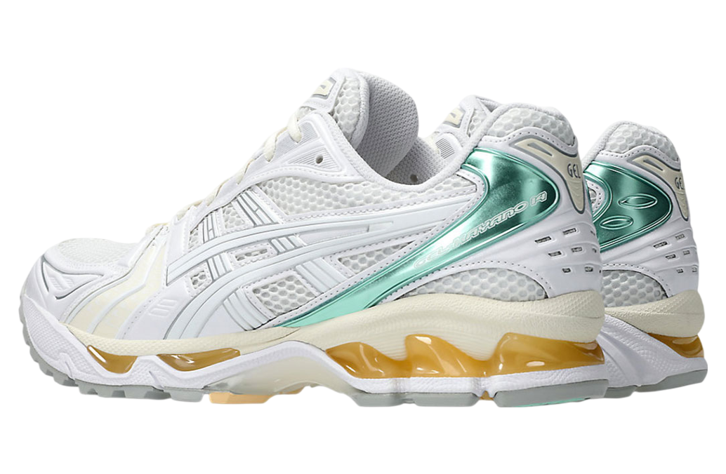 Asics Gel-Kayano 14 White / Green / Yellow