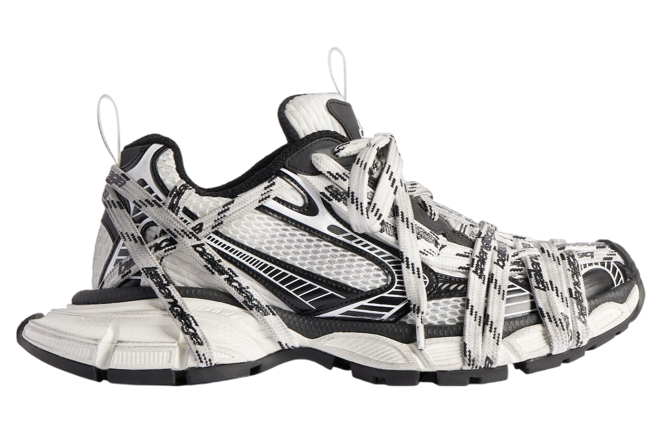 Balenciaga 3xl Extreme Laces Logo White / Black