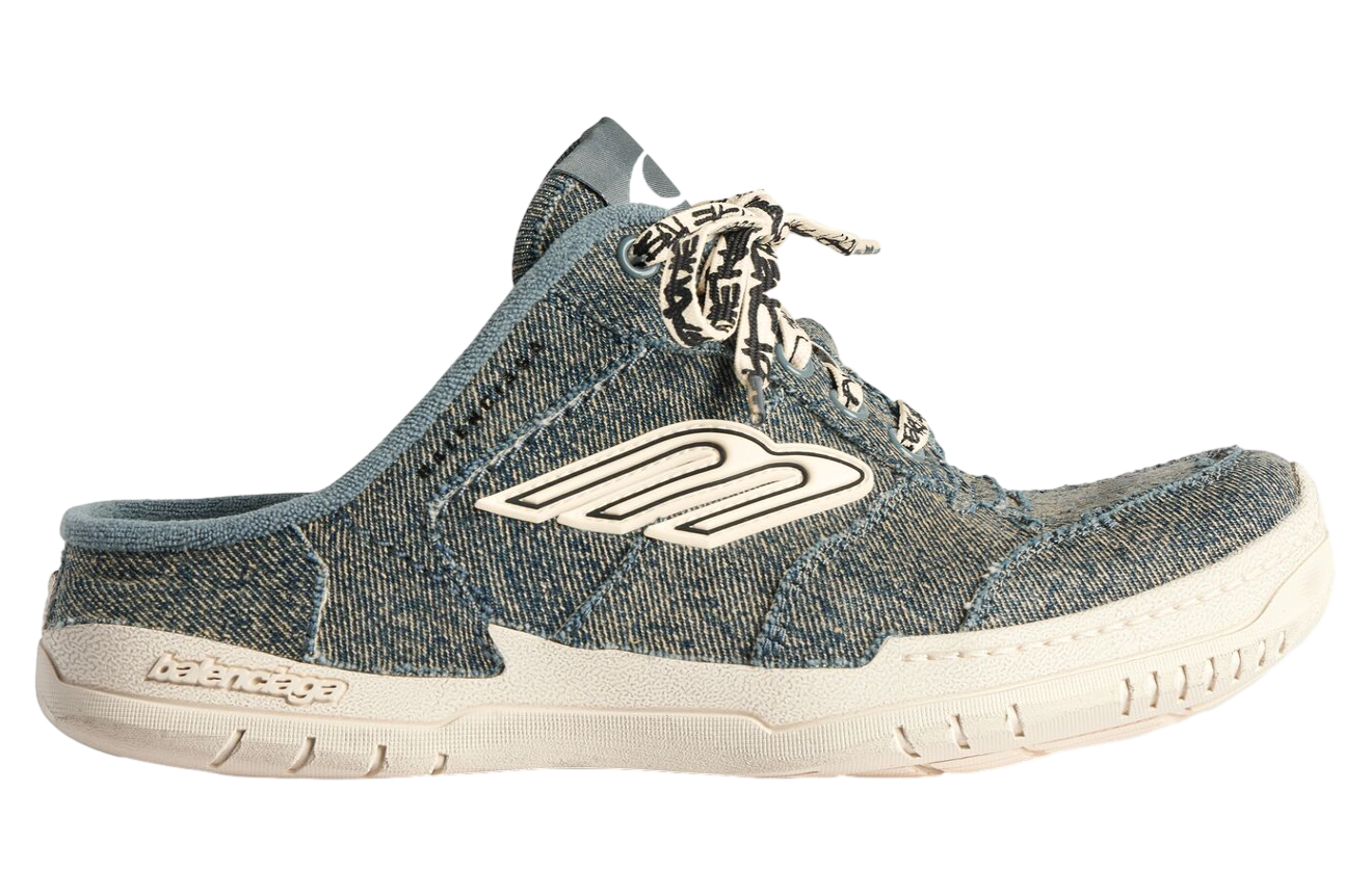 Balenciaga Hamptons Denim Mule WMNS Blue / Off White