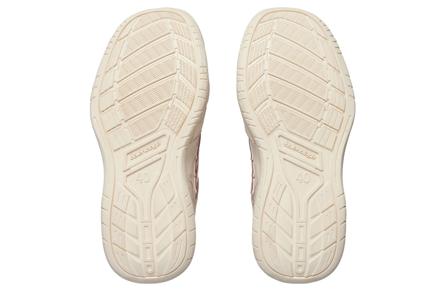 Balenciaga Hamptons Medium Worn-Out Off White / Red