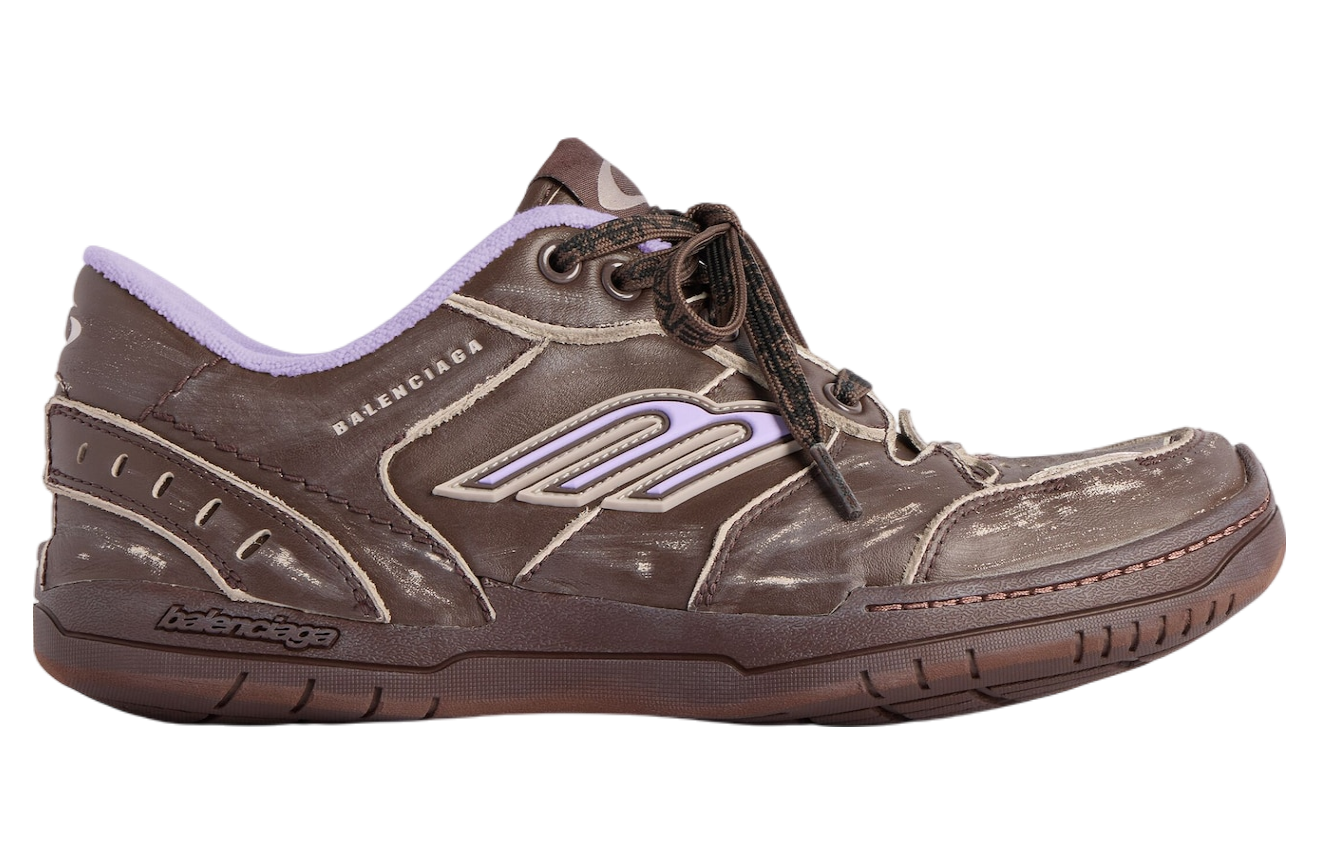 Balenciaga Hamptons Medium Worn-Out WMNS Brown / Lilac