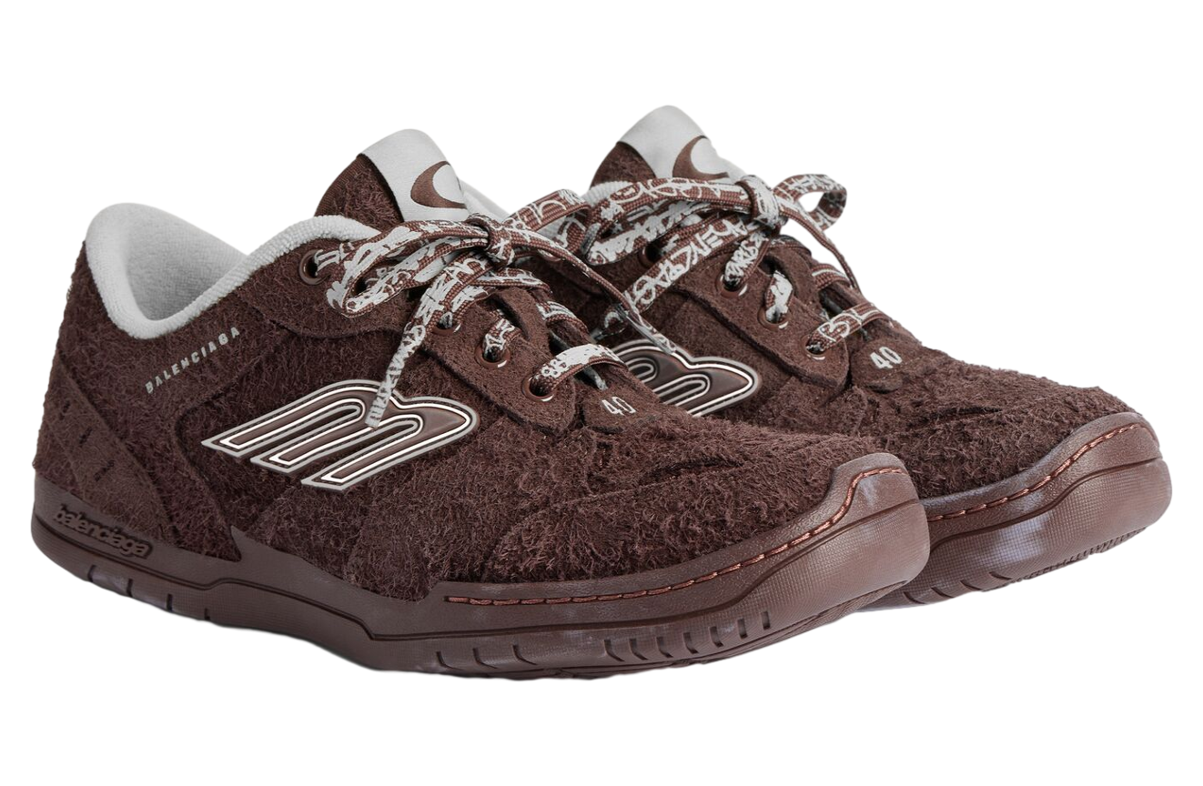 Balenciaga Hamptons Suede Dark Brown / Grey