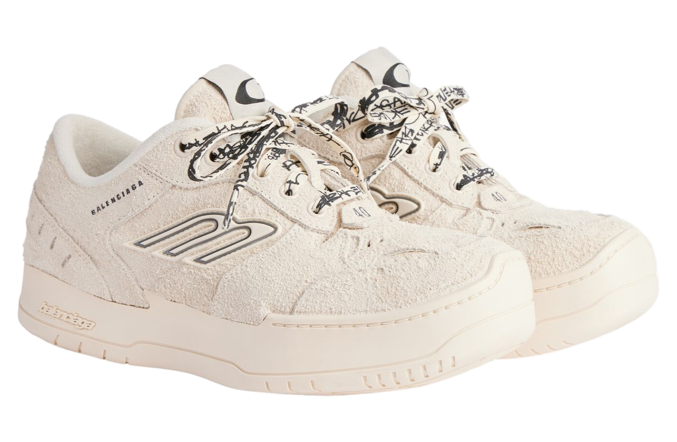 Balenciaga Hamptons Suede Platform WMNS Beige / Black