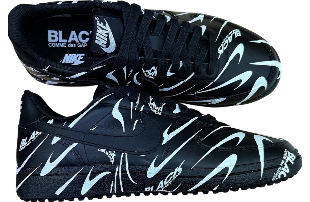 CDG Black x Nike Field General 82 Black / White