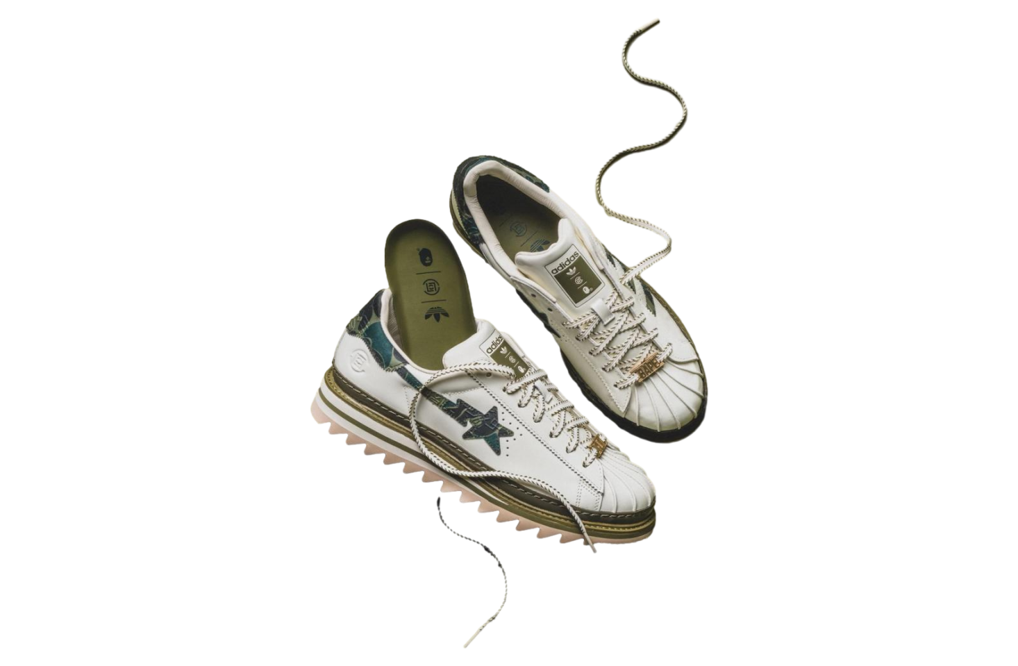 Clot x BAPE x Adidas Superstar