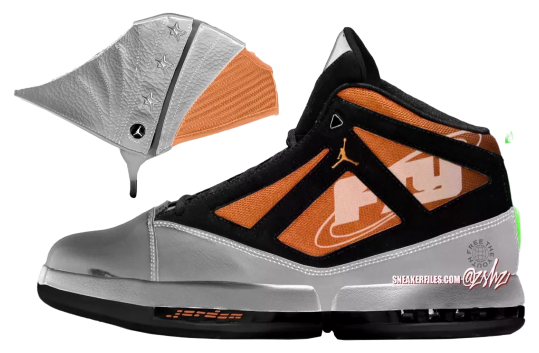 Free The Youth x Air Jordan 16 Metallic Silver / Picante Red