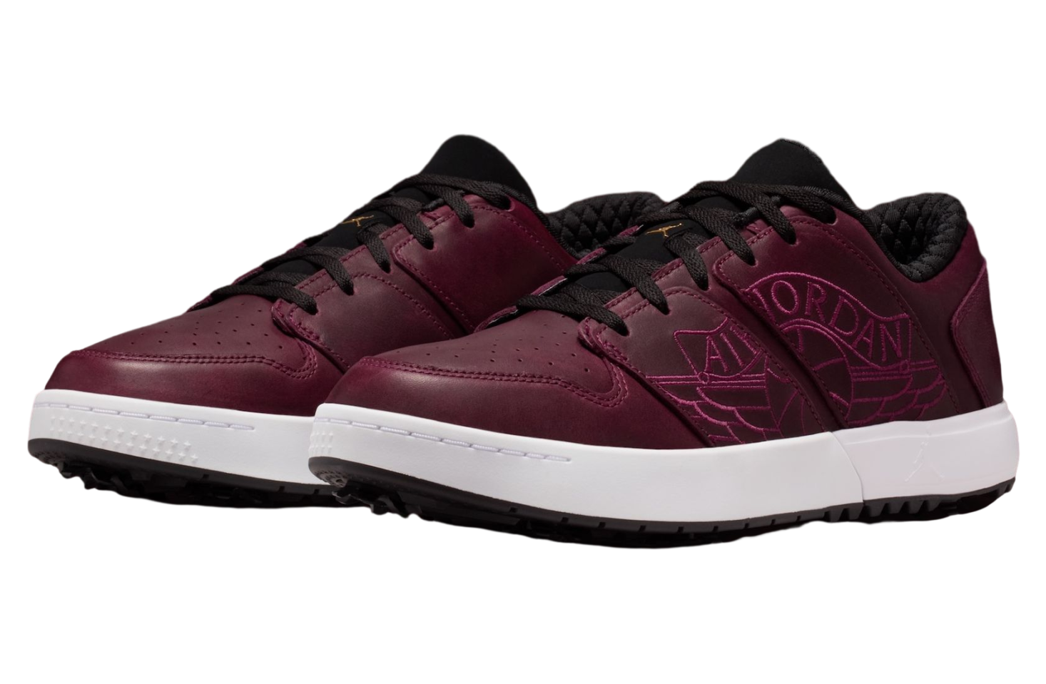 Jordan Nu 1 Low Golf Bordeaux Wine White / Black