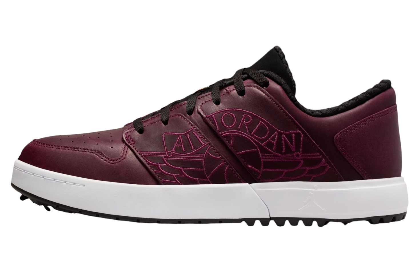Jordan Nu 1 Low Golf Bordeaux Wine White / Black