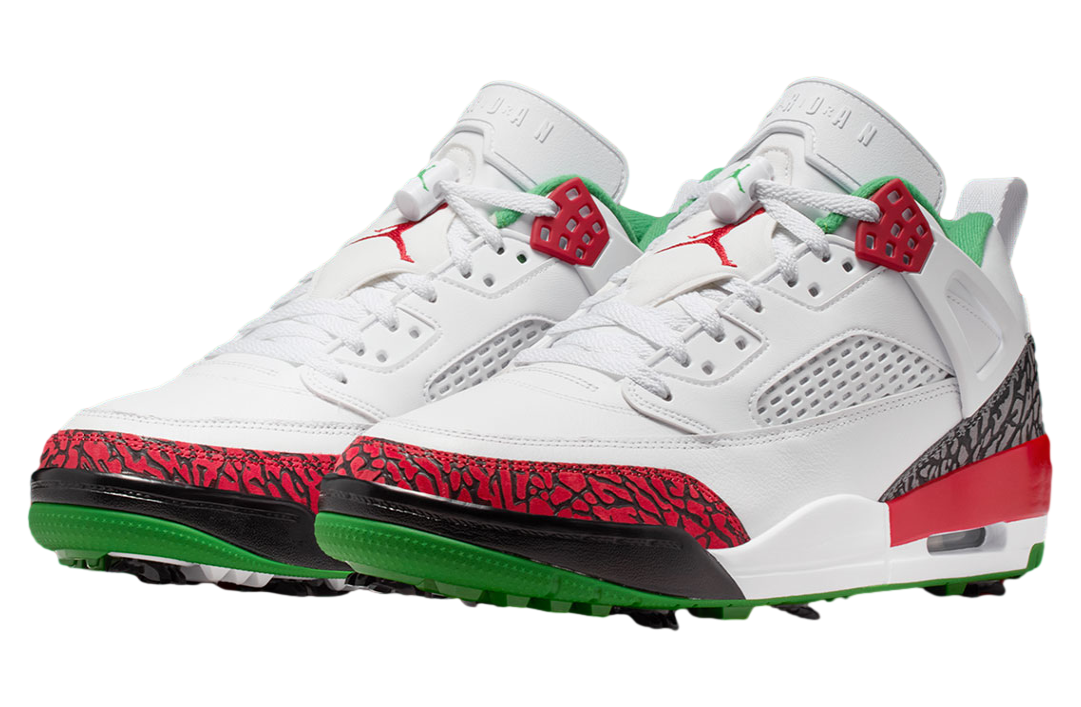 Jordan Spizike Low Golf White / Classic Green