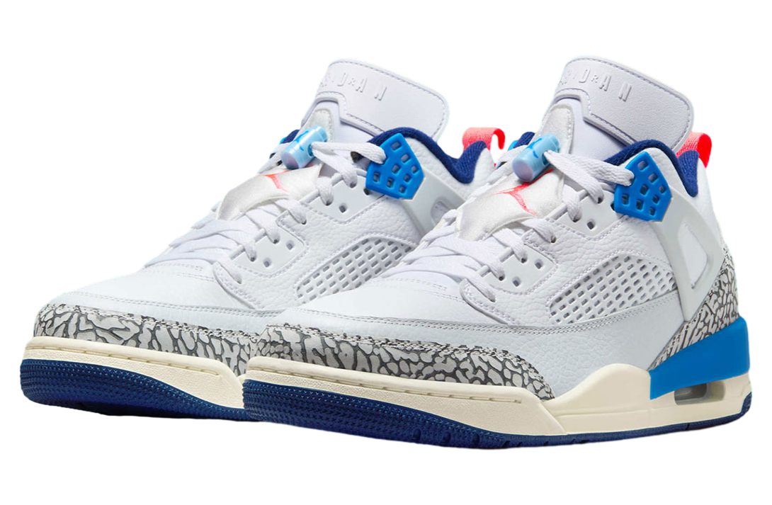 Jordan Spizike Low White / Blue Void / Hot Lava