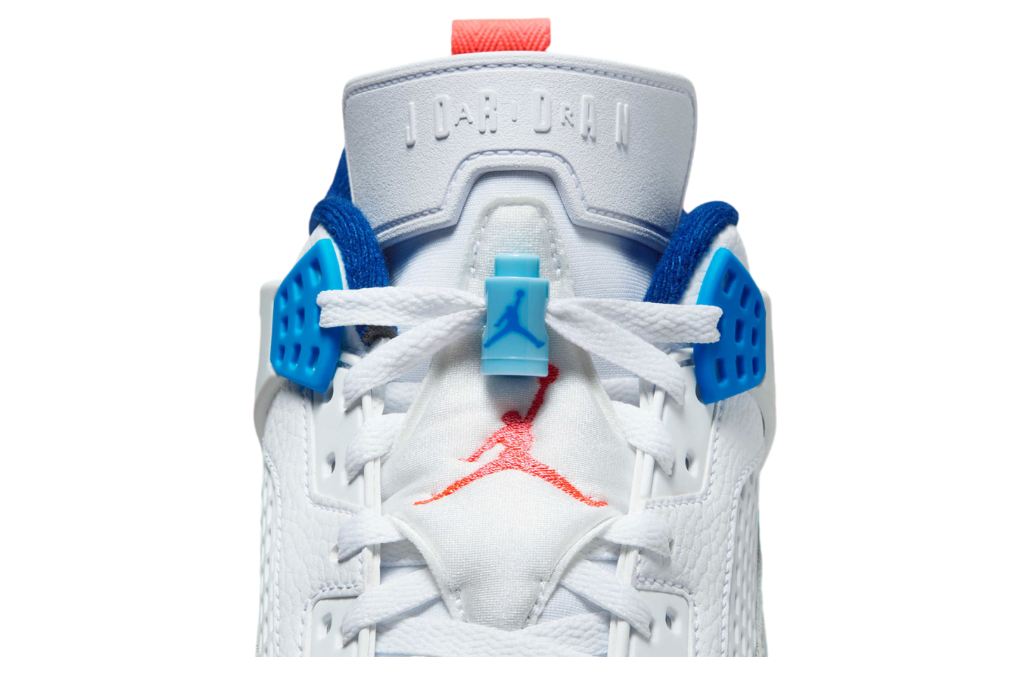 Jordan Spizike Low White / Blue Void / Hot Lava